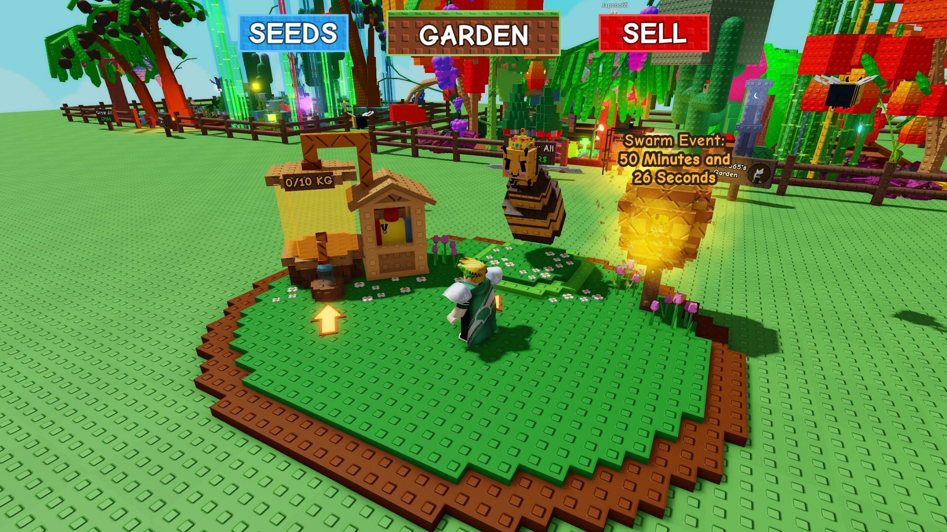 The Bee Swarm Event triggers every hour (Image via Roblox)